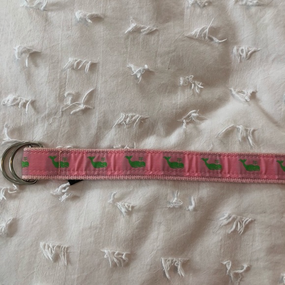 pink and green whale Chatham T Co. belt - Picture 2 of 3